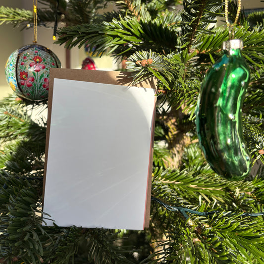 Pack of 4 Brussel Sprout Christmas Cards