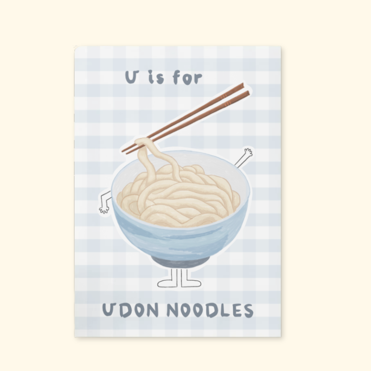 U is for Udon Noodles framed mockup