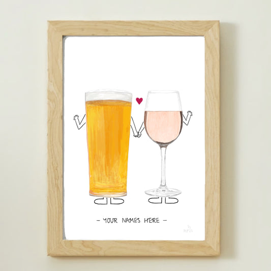 Pint of Beer & Glass of Rosé (Limited Edition)