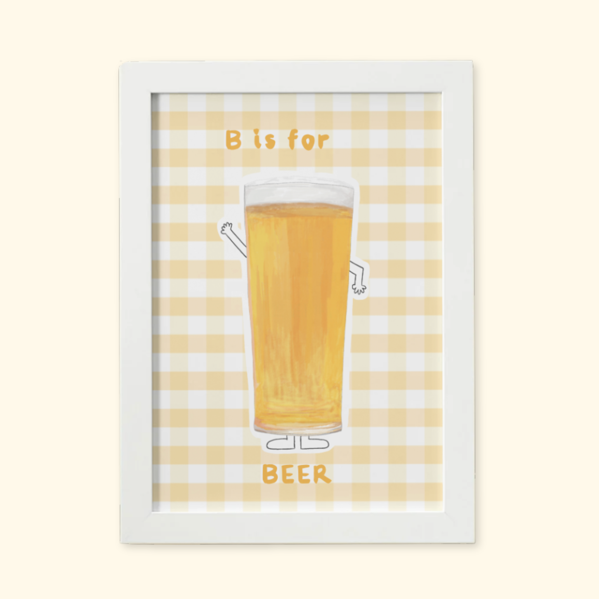 B is for Beer mockup
