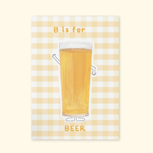 B is for Beer framed mockup