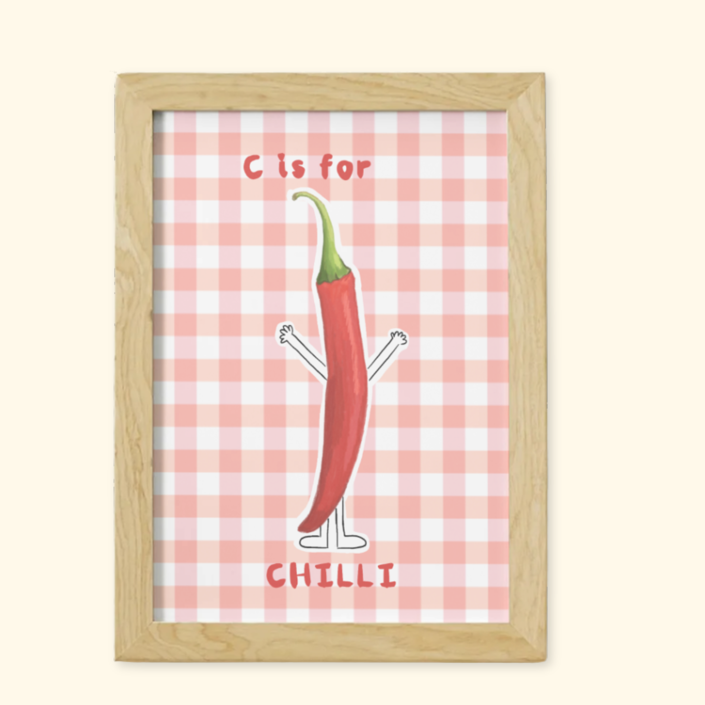 C is for Chilli Red mockup