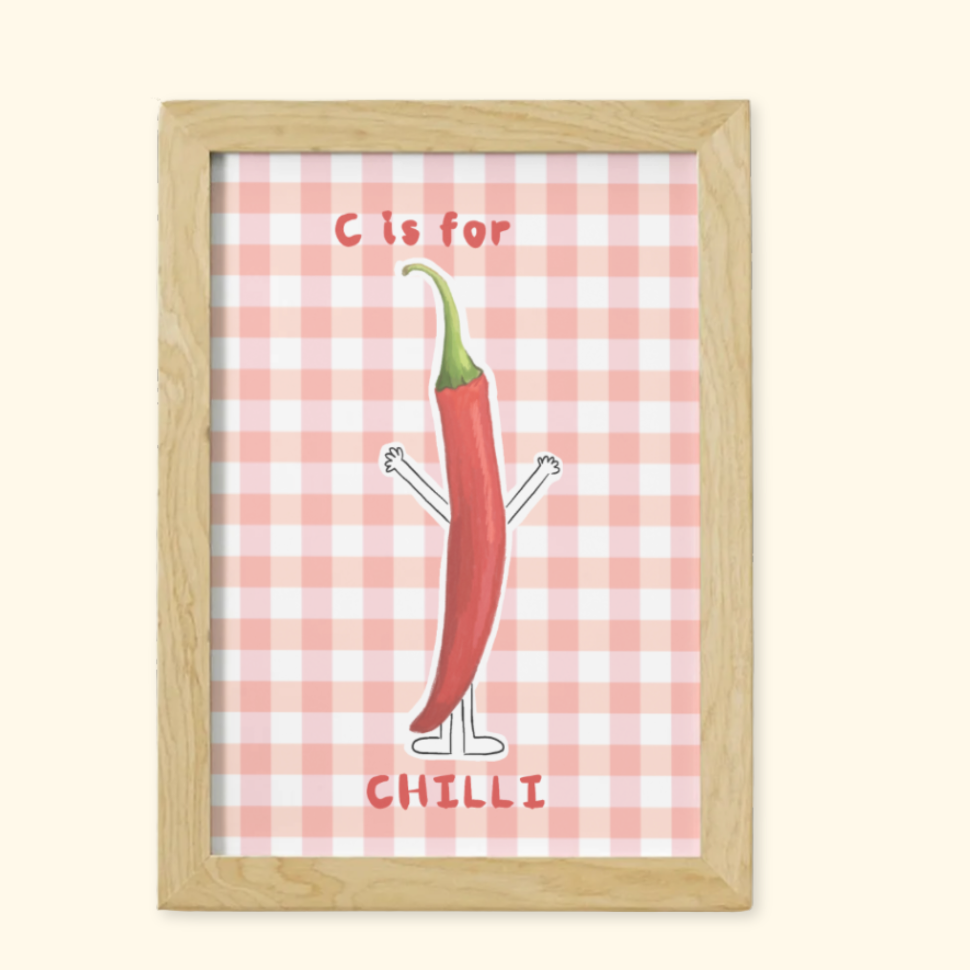 C is for Chilli Red mockup