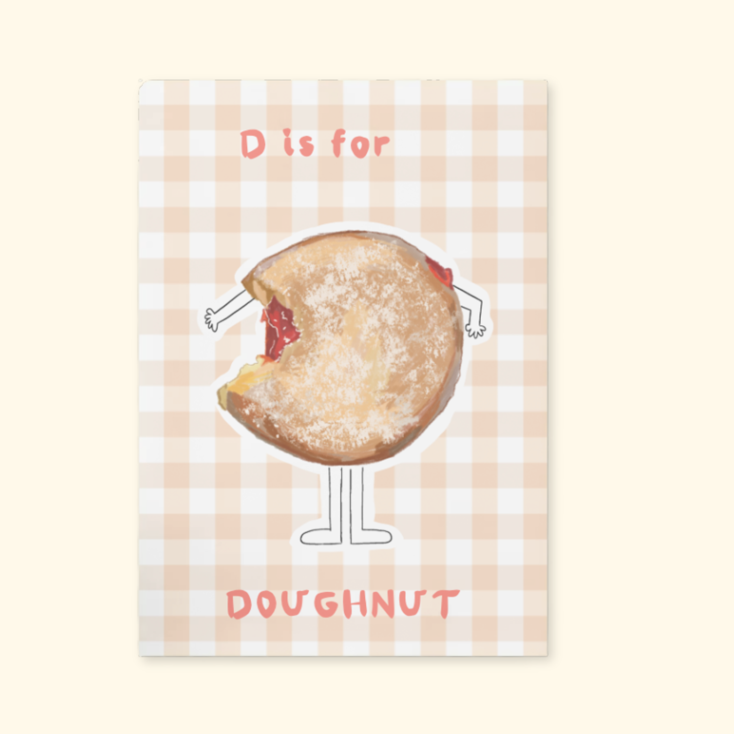 D is for Doughnut framed mockup