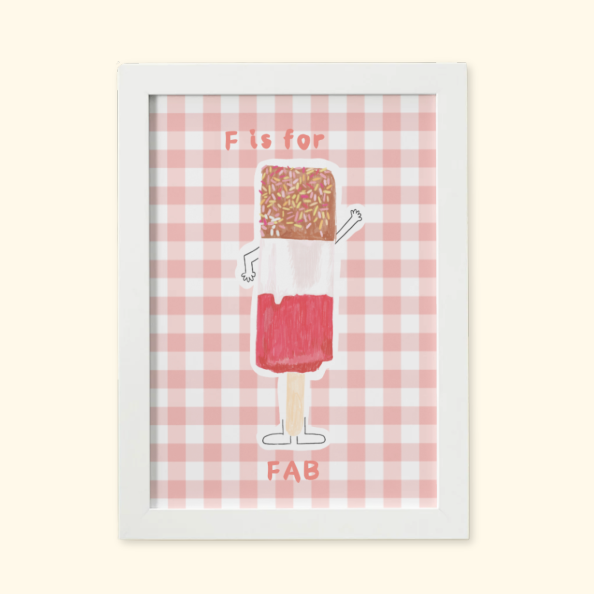 F is for Fab mockup