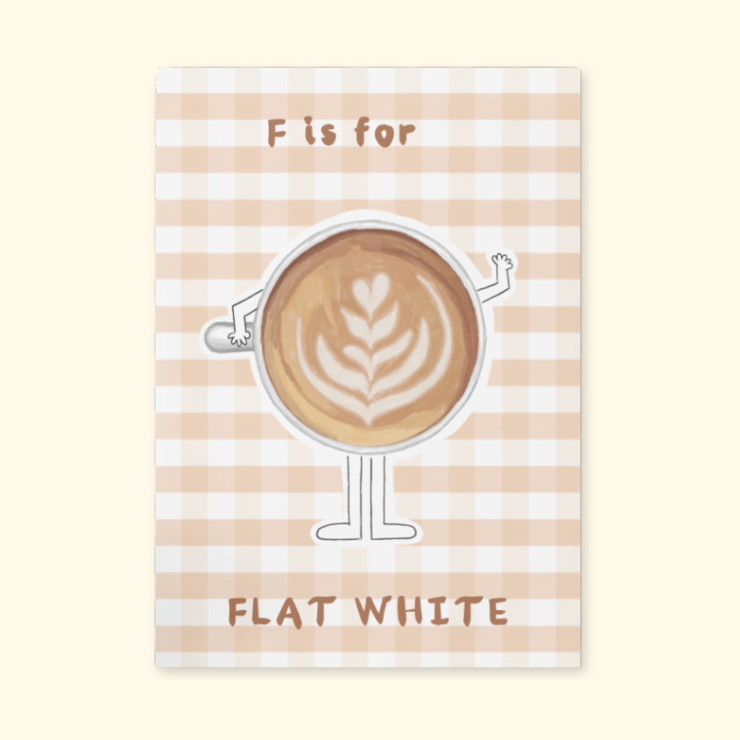 F is for Flat White mockup