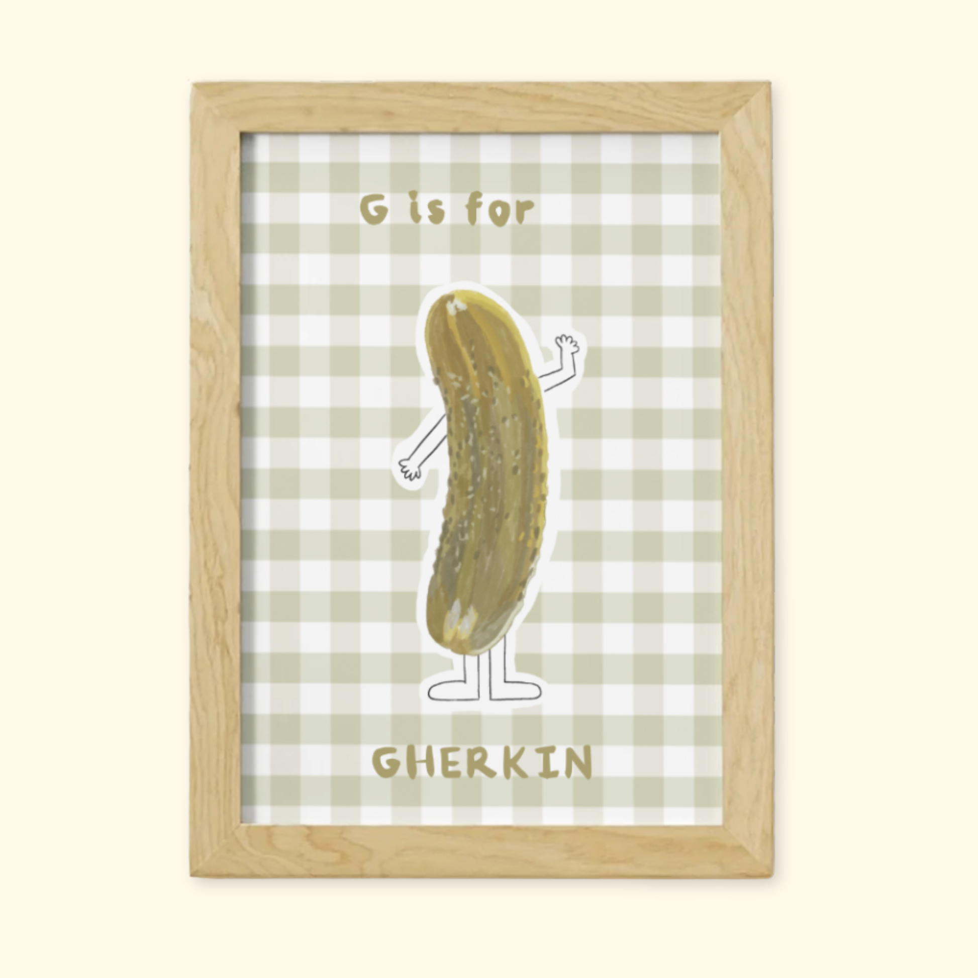 G is for Gherkin mockup