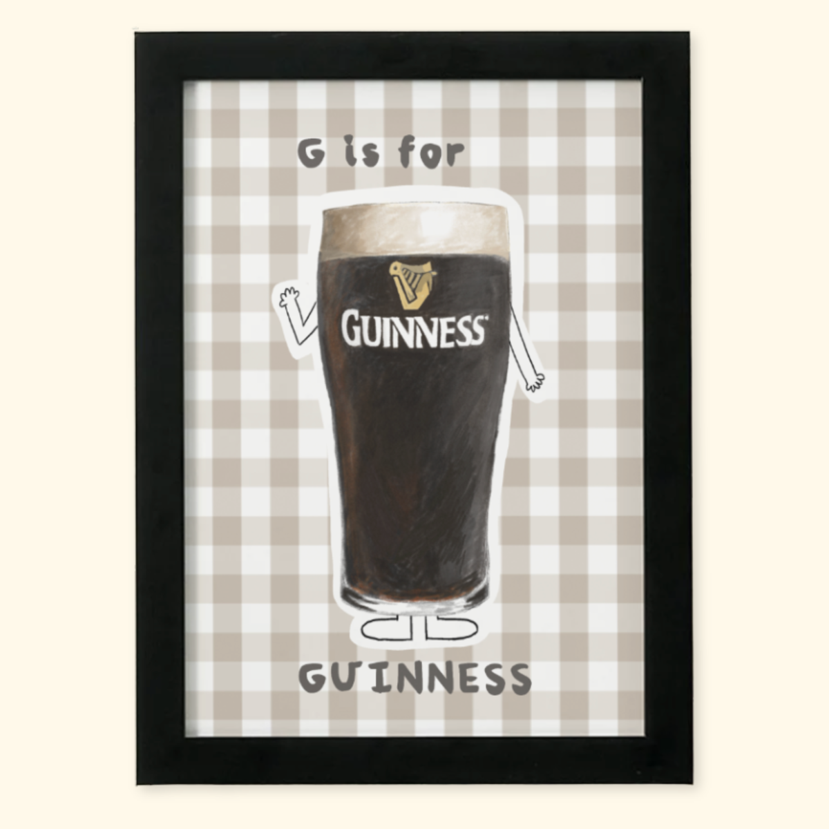 G is for Guinness mockup