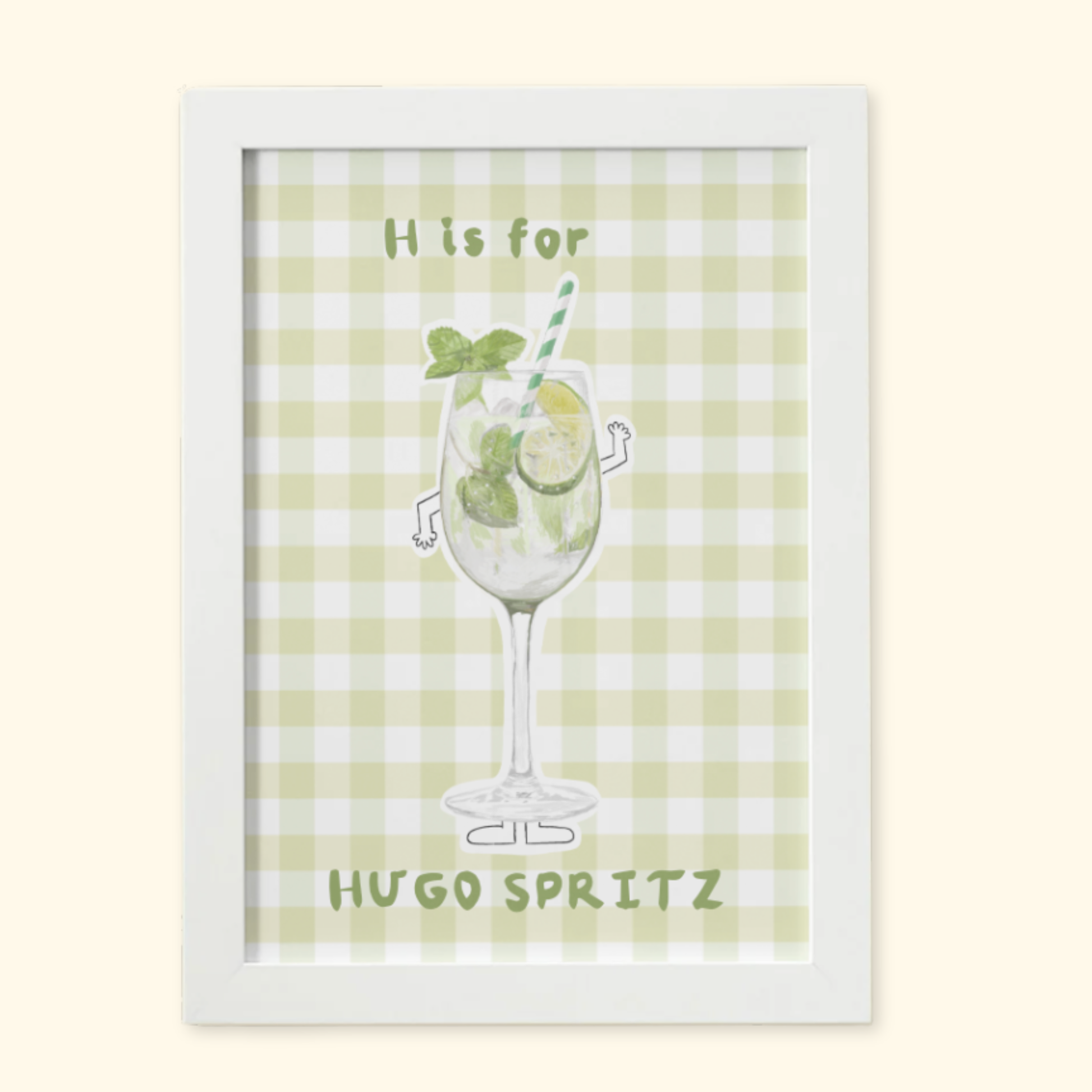 H is for Hugo Spritz mockup