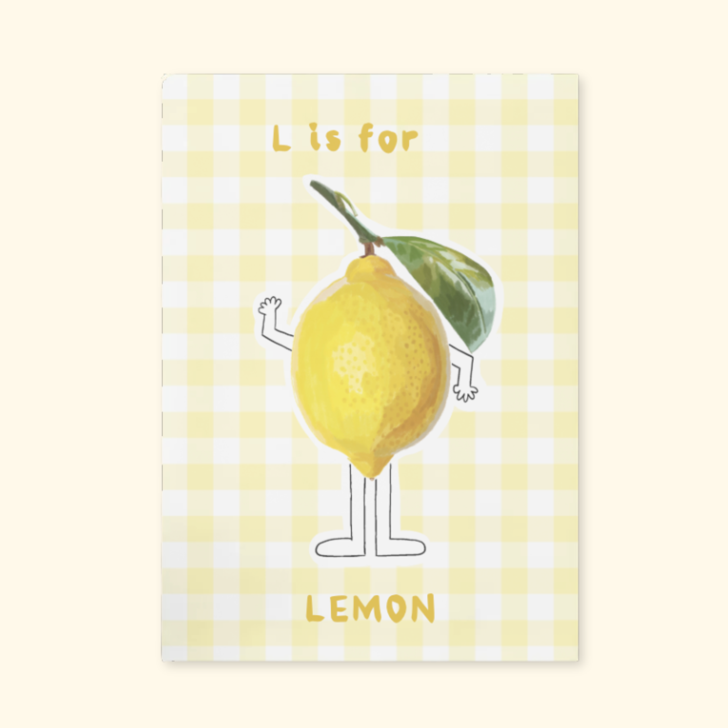 L is for Lemon mockup