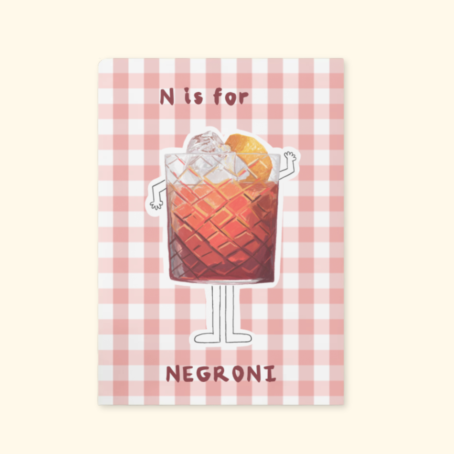 N is for Negroni mockup