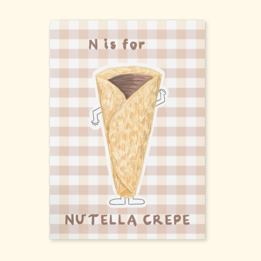 N is for Nutella Crepe mockup