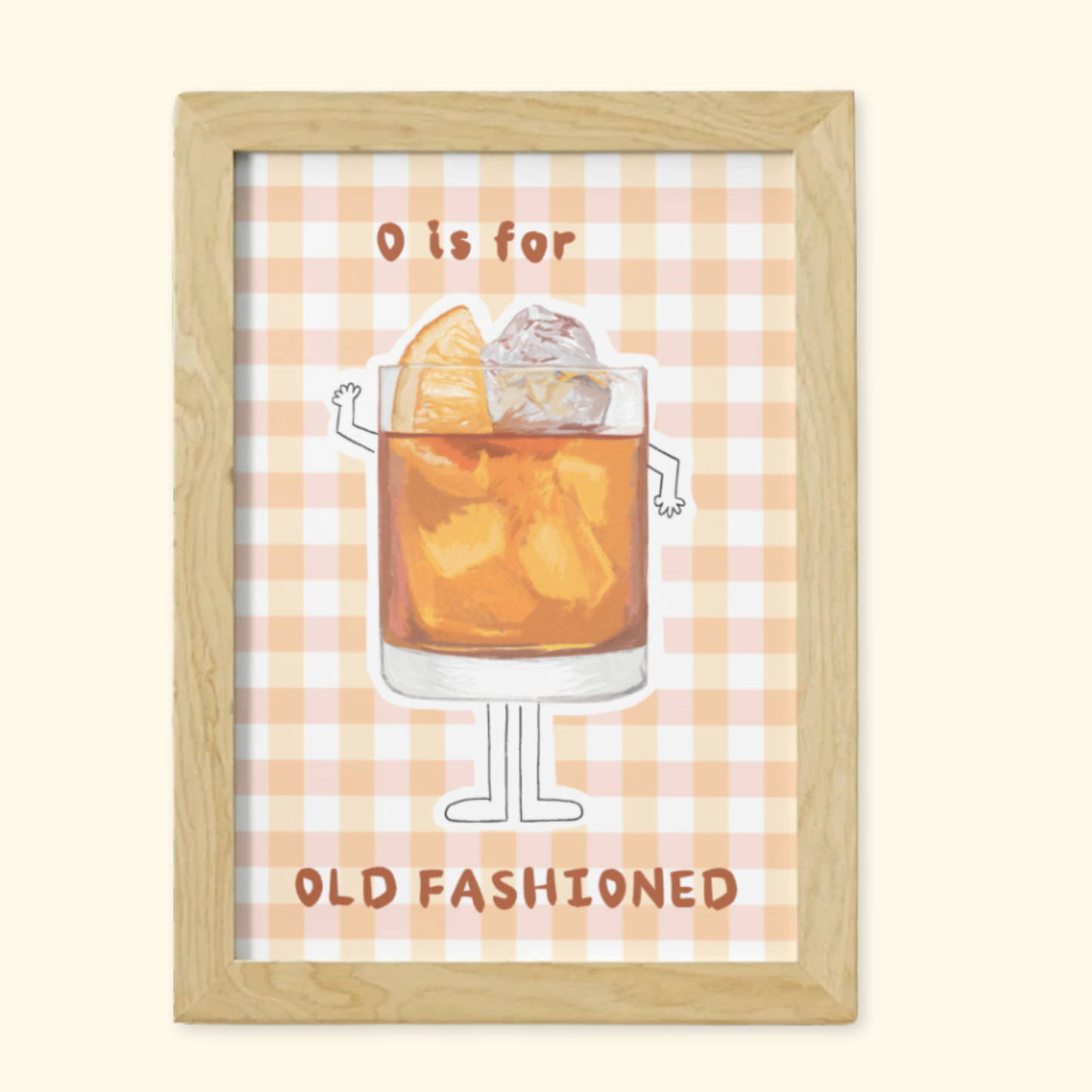 O is for Old Fashioned mockup