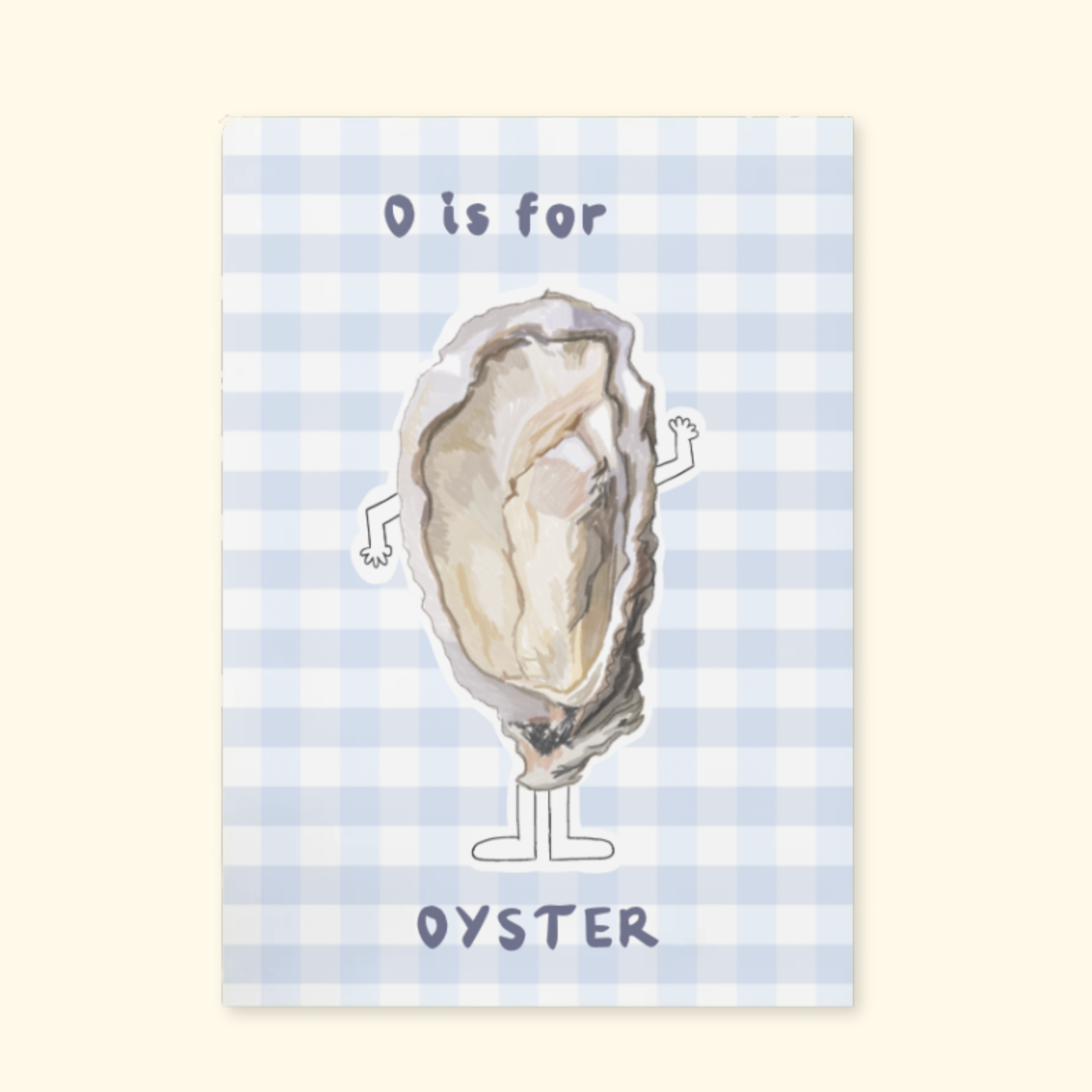 O is for Oyster mockup