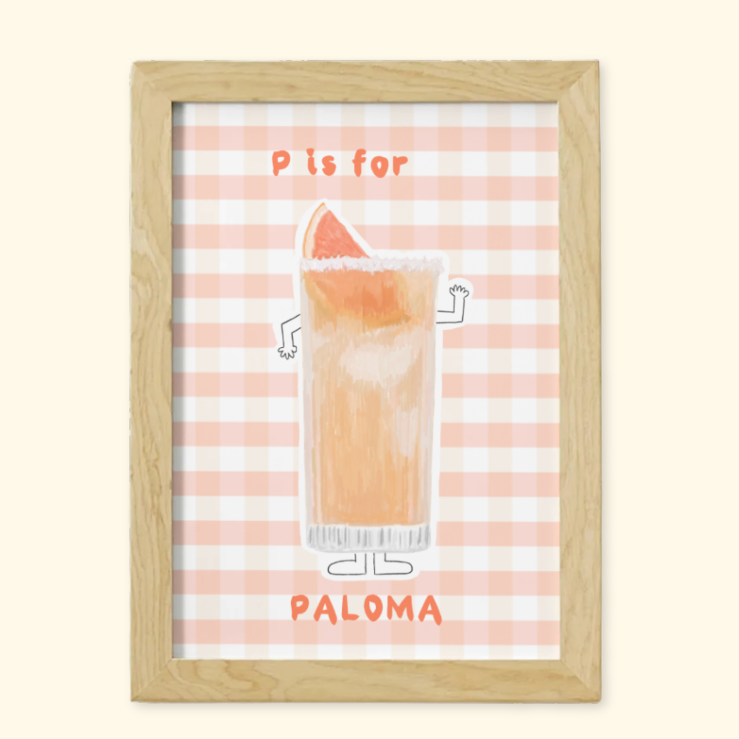 P is for Paloma mockup