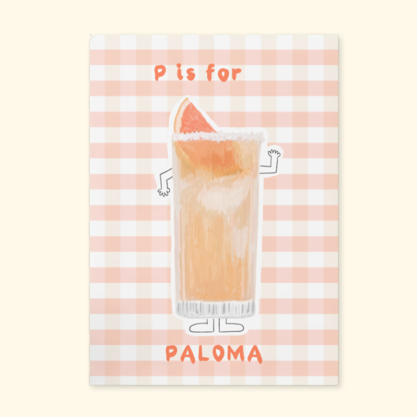 P is for Paloma framed mockup
