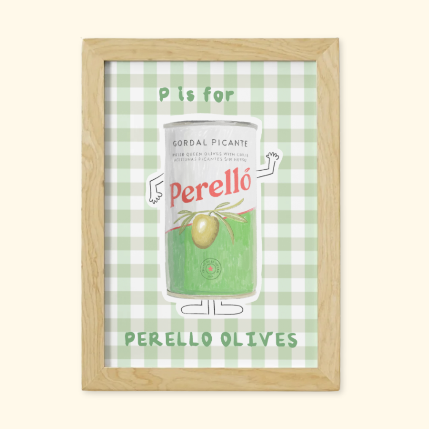 P is for Perello Olives mockup