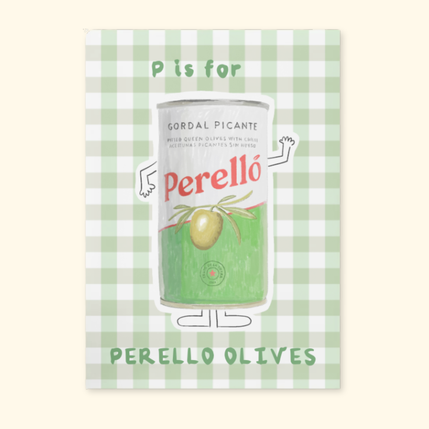 P is for Perello Olives framed mockup