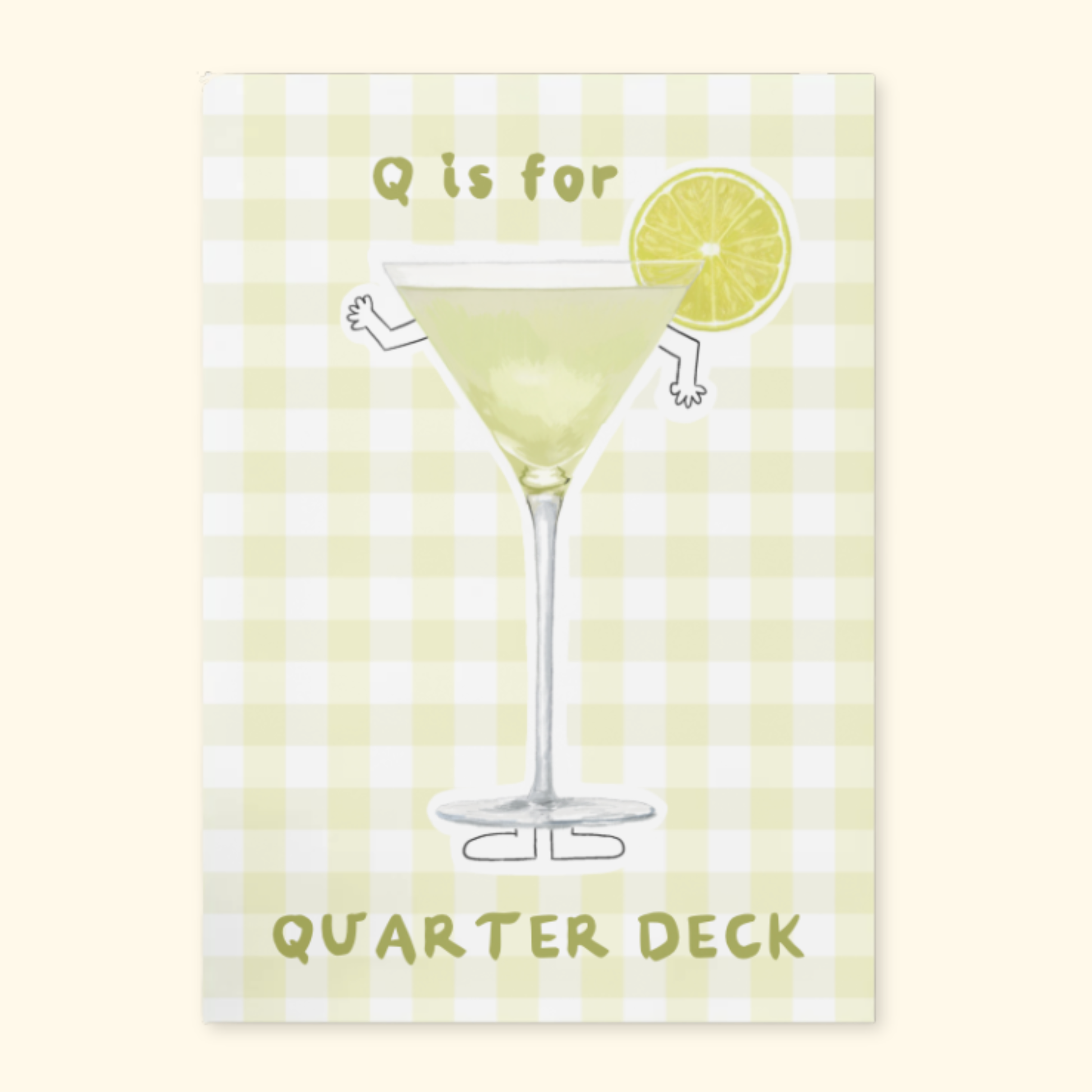 Q is for Quarter Deck mockup