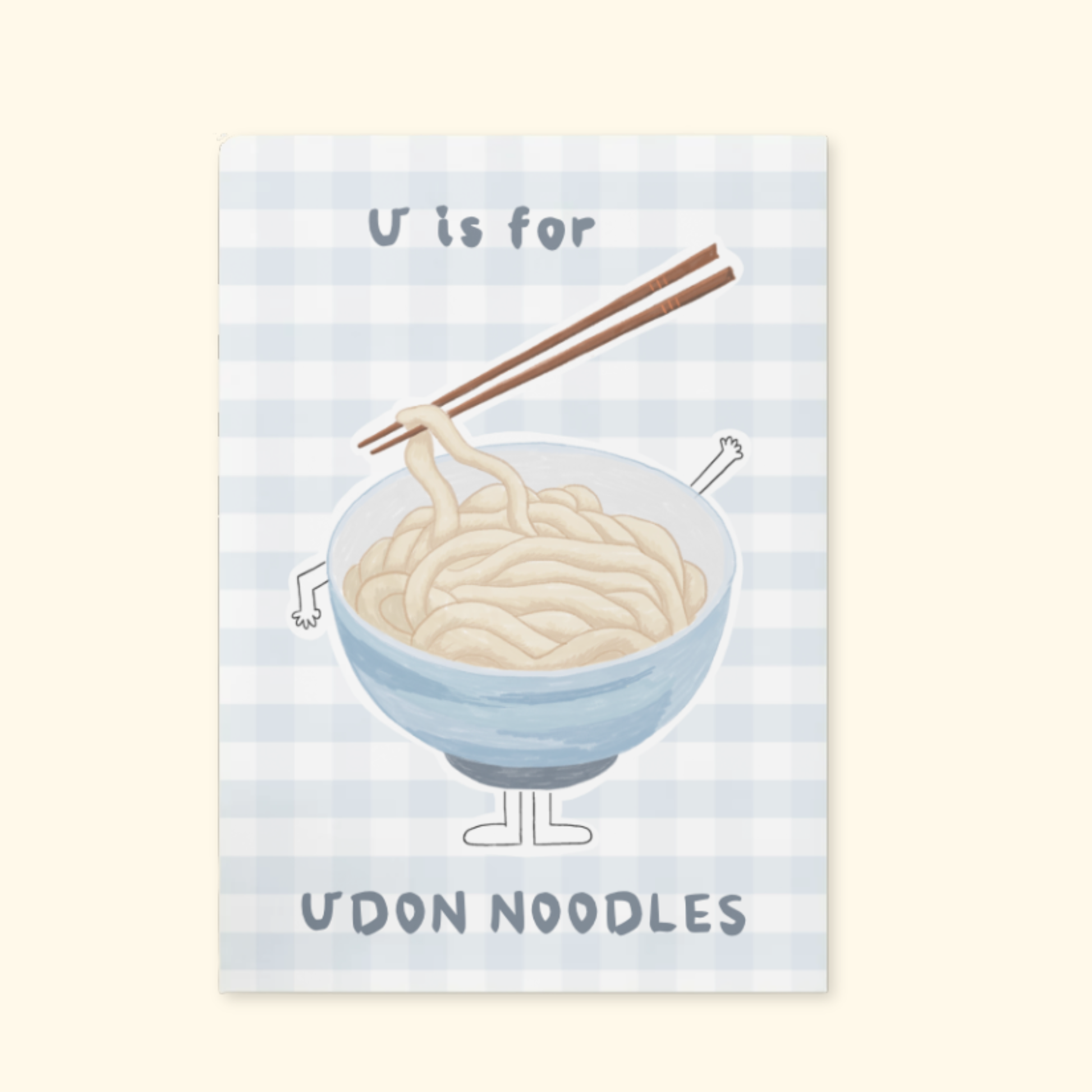 U is for Udon Noodles framed mockup