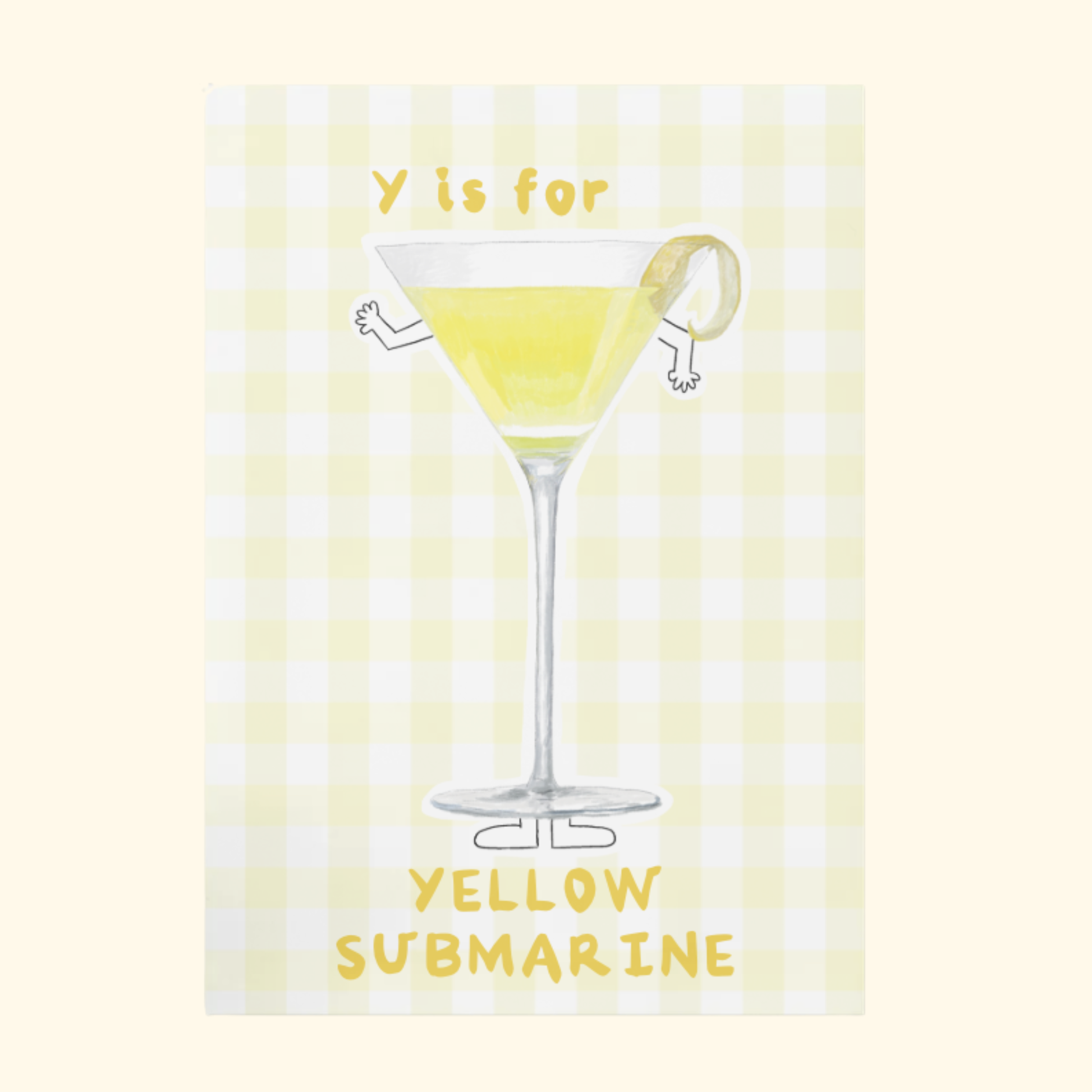 Y is for Yellow Submarine mockup
