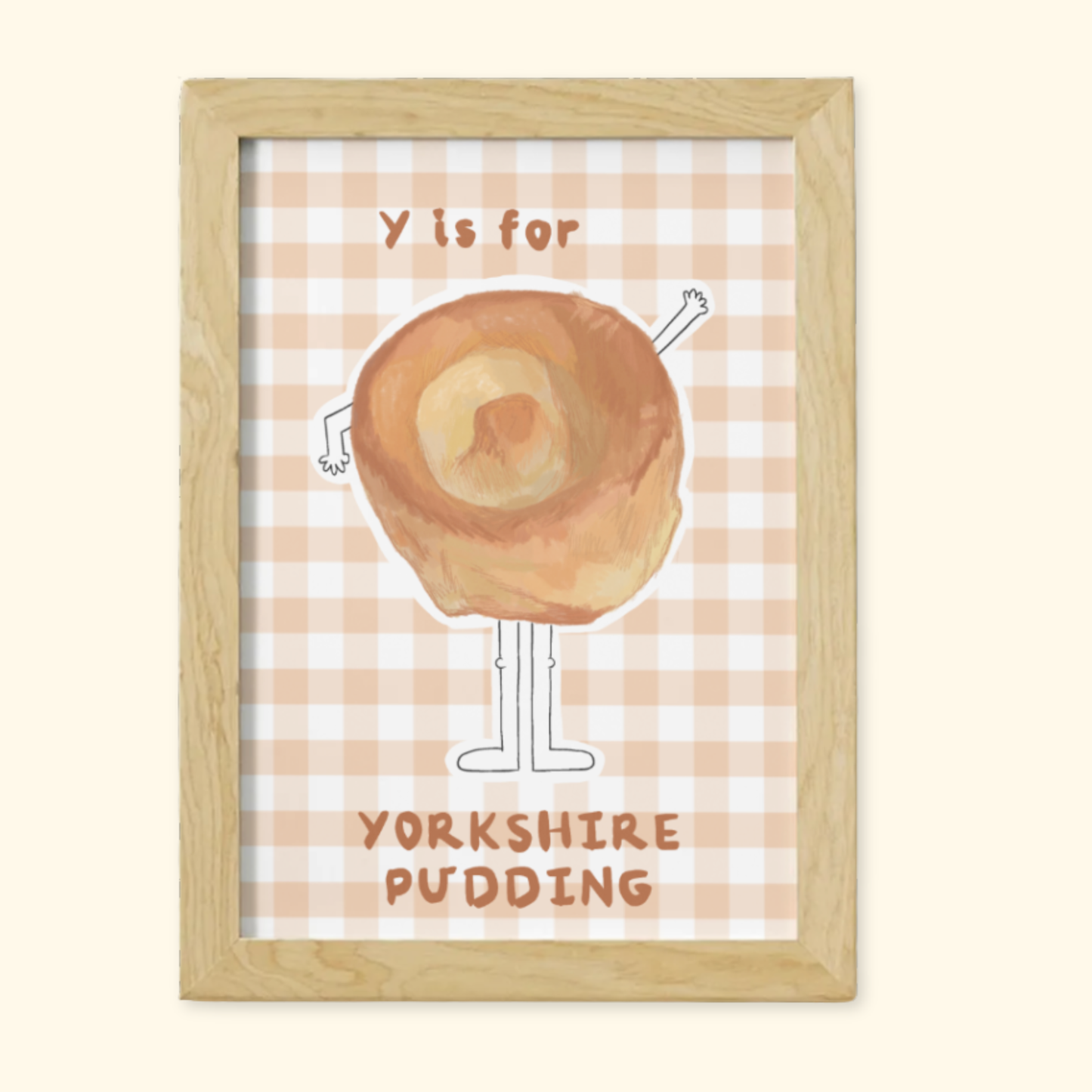 Y is for Yorkshire Pudding framed mockup