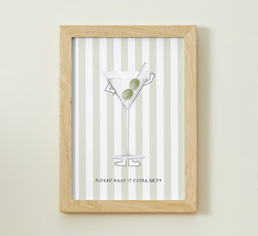 Dirty Martini Print