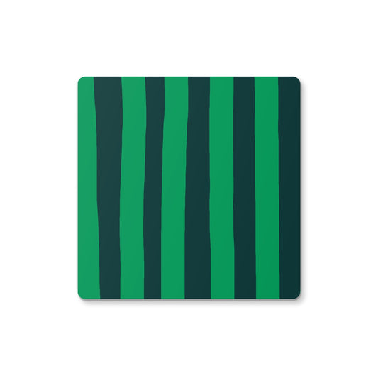 Green Stripe Coaster