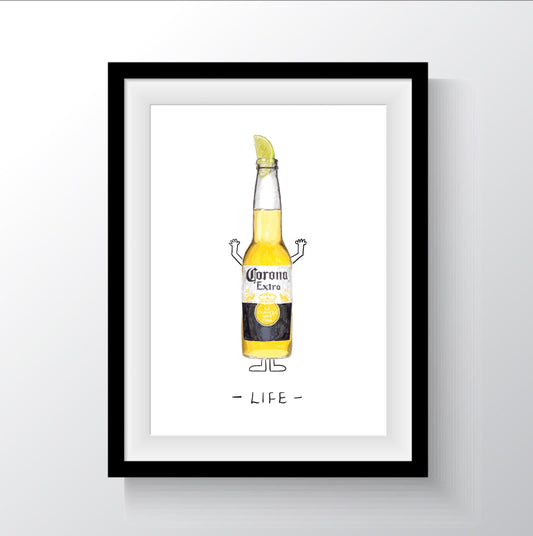 Corona Life Print